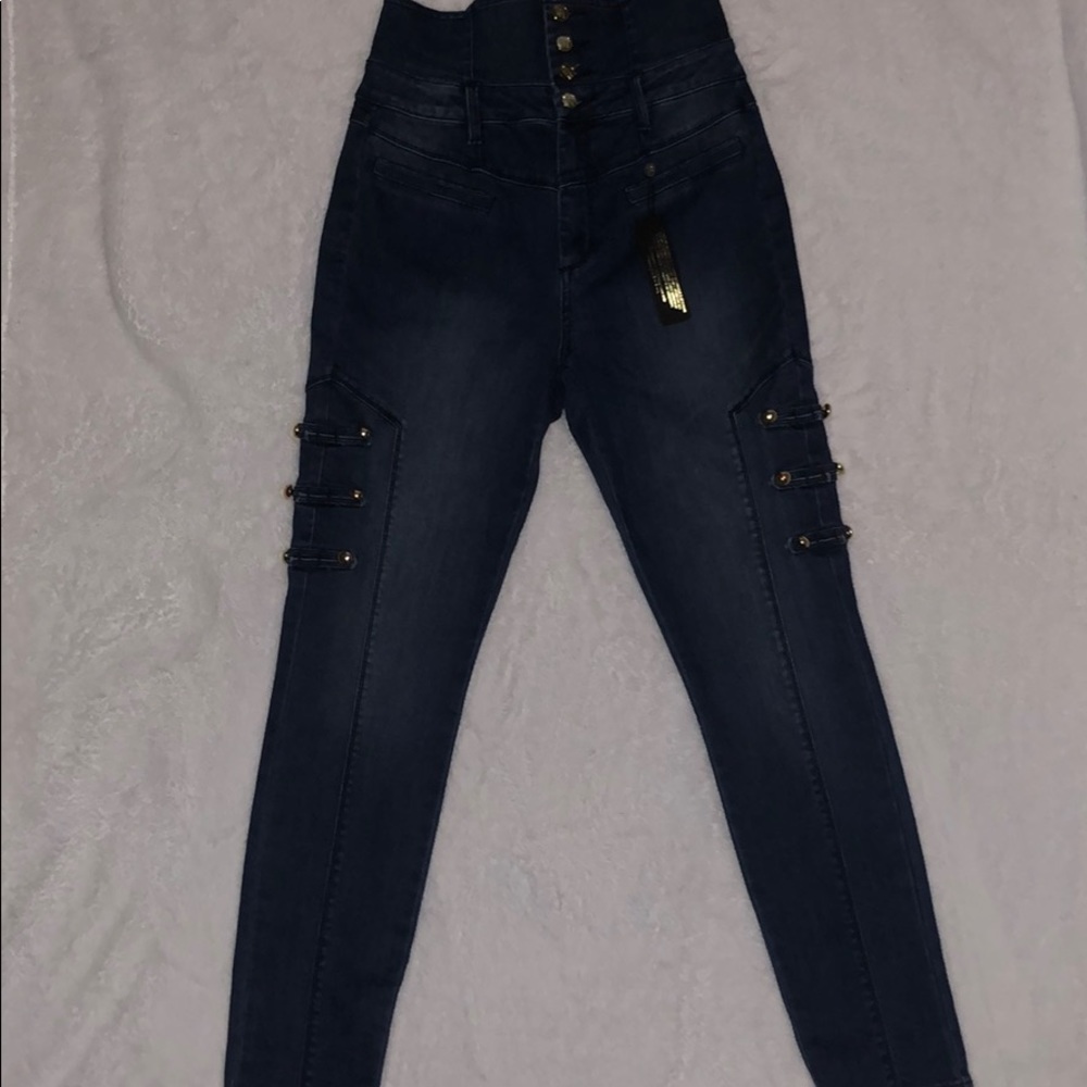 Bebe Tuxedo Skinny Jeans